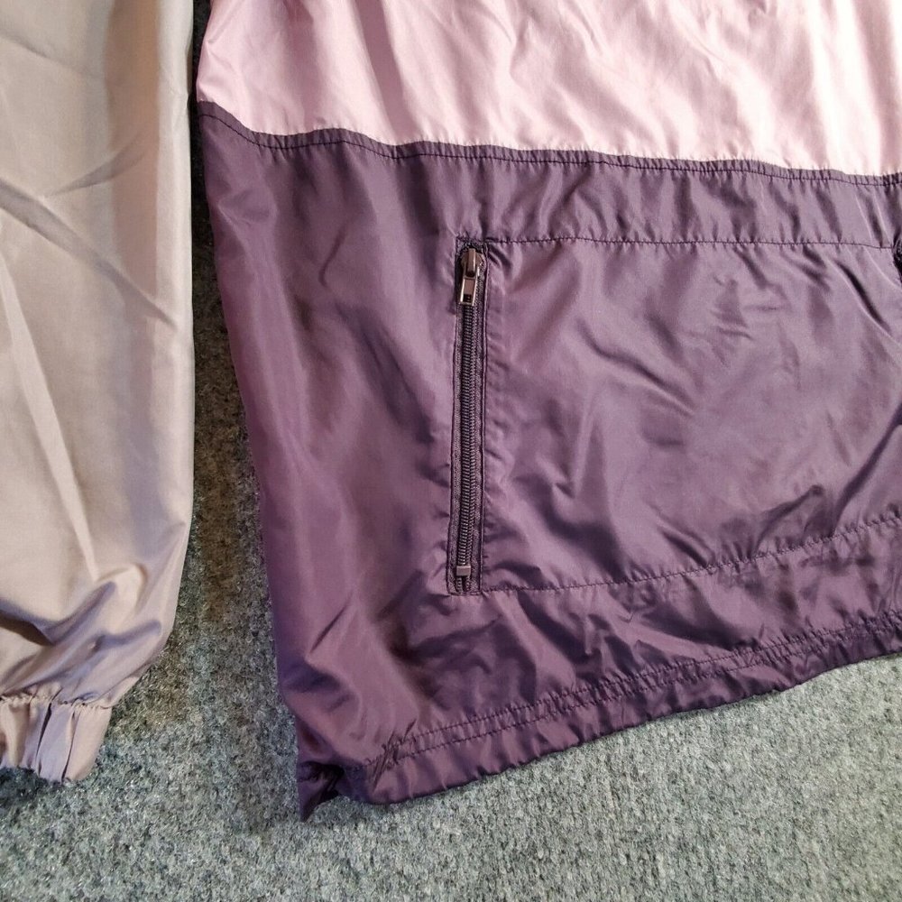 Zine Pink Pullover Windbreaker 1/4 Zip Jacket Women M Outdoor Water Resistant - Picture 8 of 12